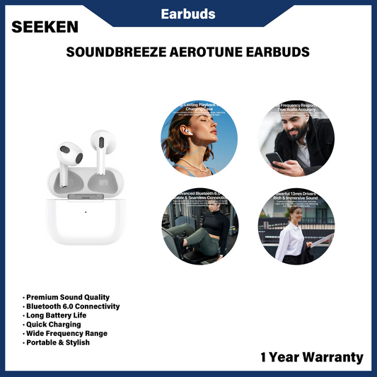 SEEKEN SOUNDBREEZE AEROTUNE EARBUDS (SBR-AP2)