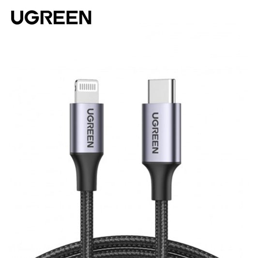 UGREEN USB-C To Lightning M/M Cable Aluminum Shell Braided 60W 1M