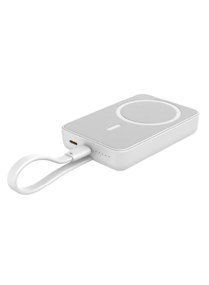 Bank kuasa SEEKEN MagPower 10000mAh dengan kabel USB-C terbina dalam 