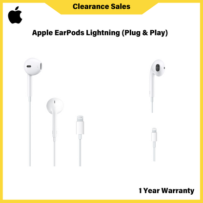 Apple EarPods Lightning (Pasang & Main)