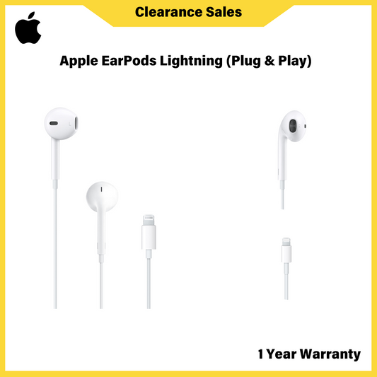 Apple EarPods Lightning (Pasang & Main)