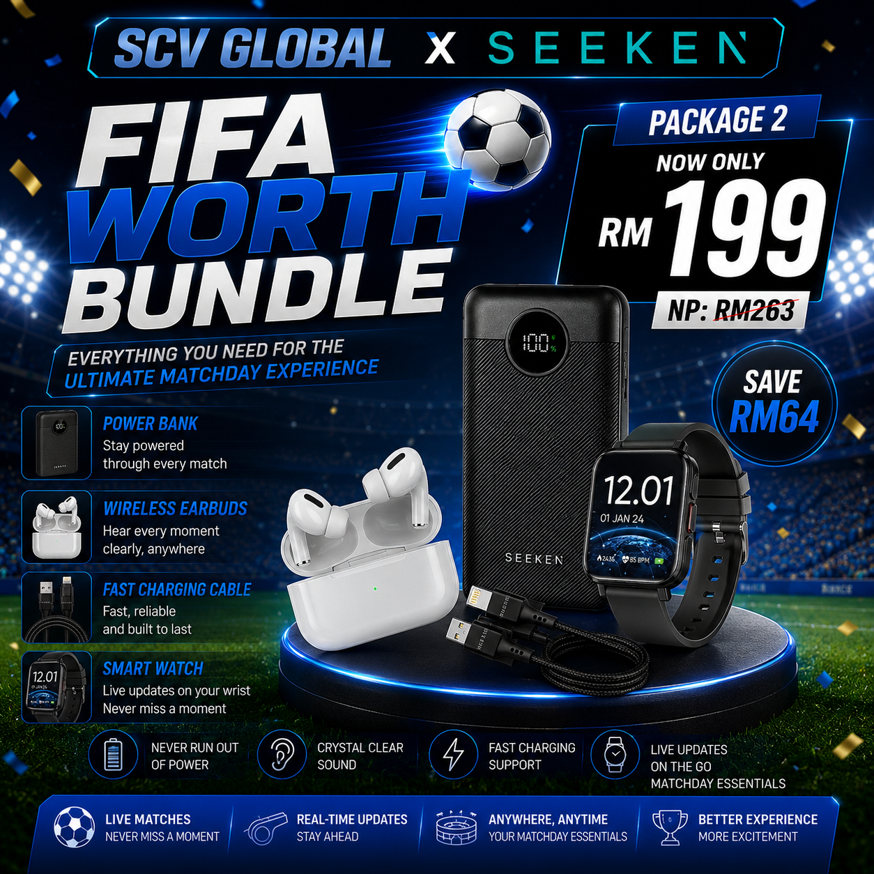(SCV GLOBAL X SEEKEN) FIFA WORTH BUNDLE - PACKAGE 02
