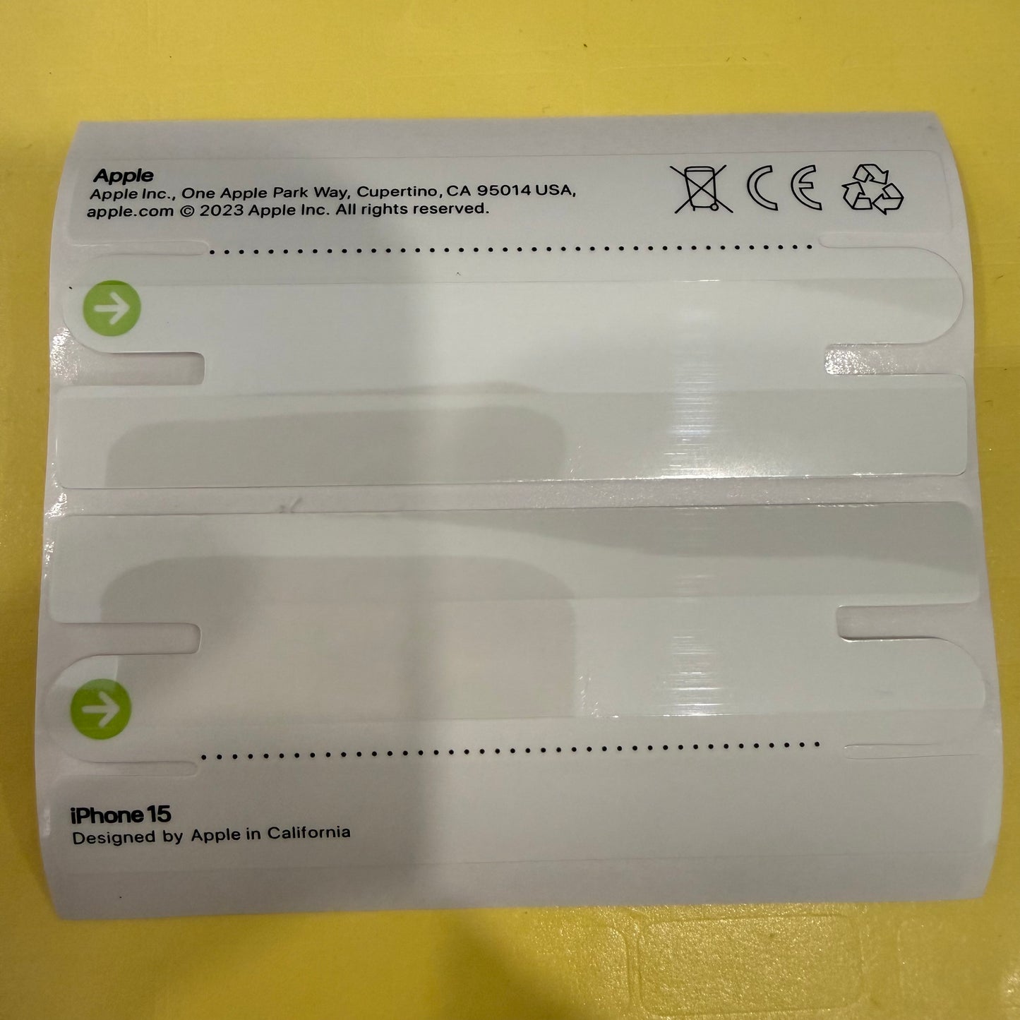 Pelekat Kotak Meterai Untuk iPhone - Untuk Kotak iPhone - Model: 13 - 14 Pro Max