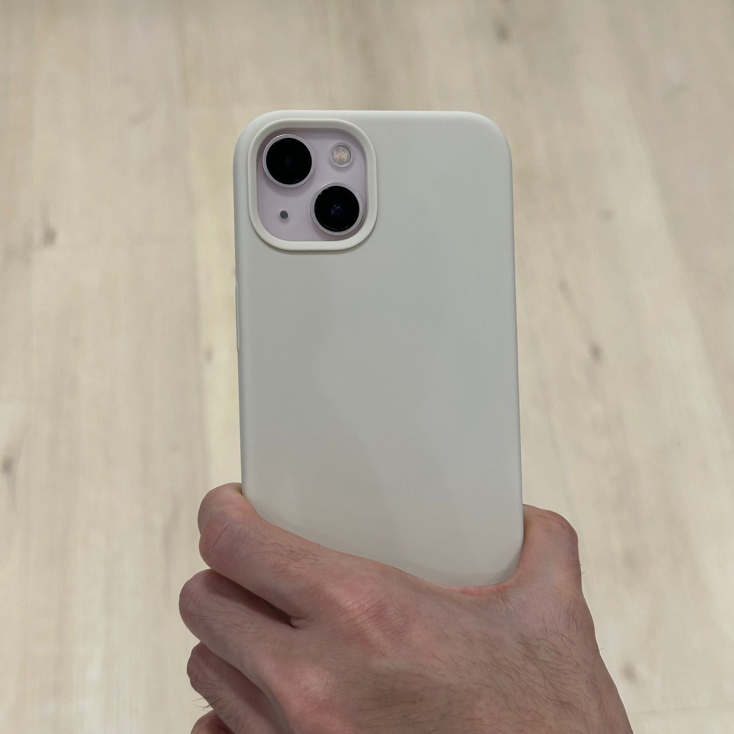 (Combo For Installment) Silicone Case with MagSafe - Cream White