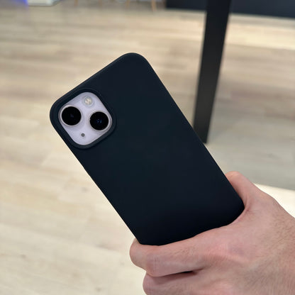 (Combo) Silicone Case with MagSafe - Black