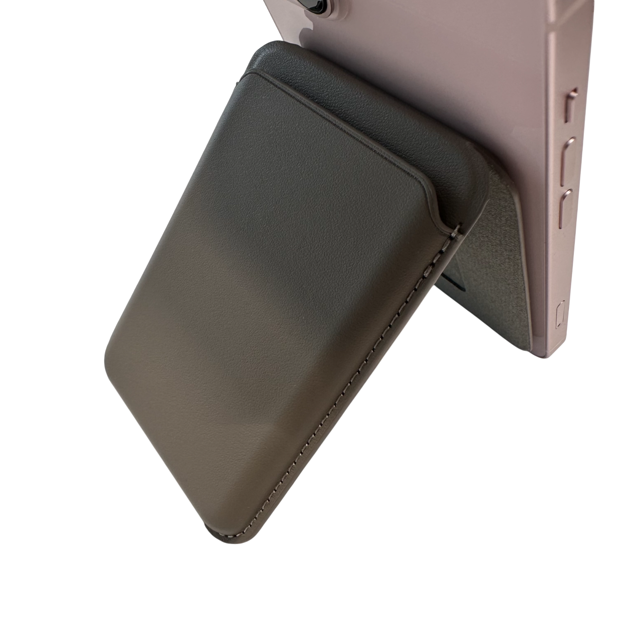 Magnetic Wallet Stand MagSafe Compatible (Brown) (For Instalment)