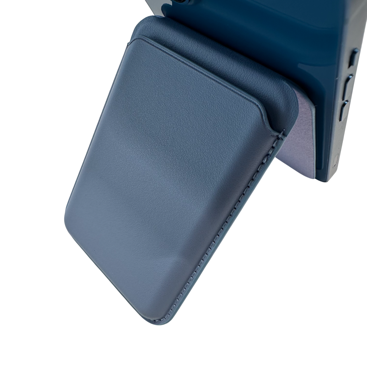 Magnetic Wallet Stand MagSafe Compatible (Blue) (For Instalment)