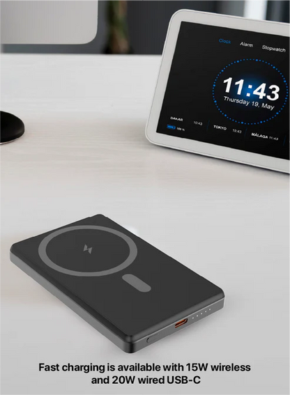 Bank Kuasa Aluminium SEEKEN Magpower Super Slim 5000mAh 