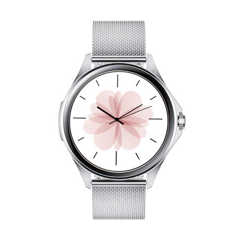 SEEKEN GRAVITY GLEAM SMARTWATCH - SILVER MILANESE CHAIN (SGR-L1-CH)