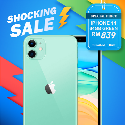 Shocking Sales - iPhone 11 64GB (Pre-Owned) - Limited 1 Unit