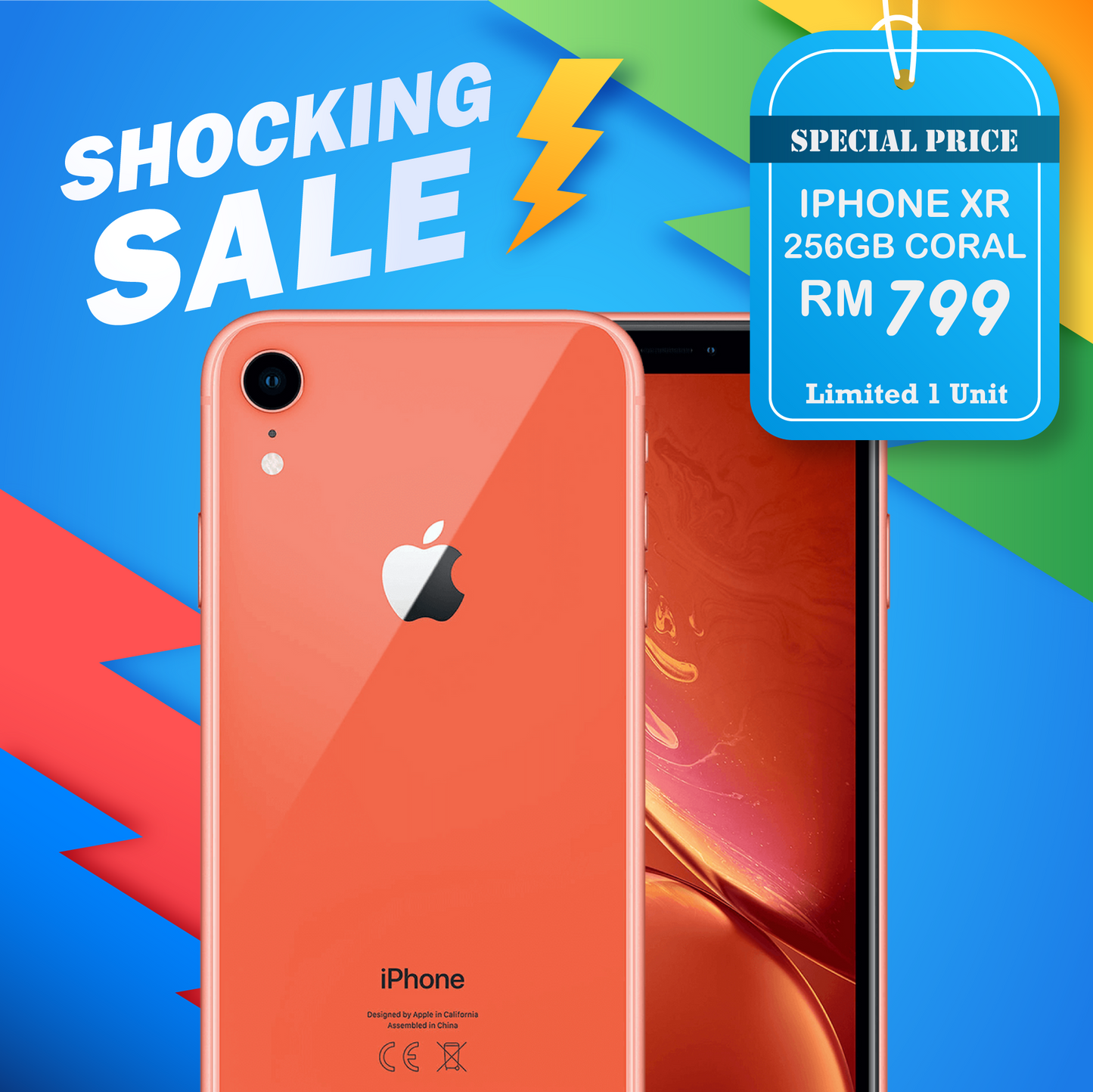 Shocking Sales - iPhone XR 256GB (Pre-Owned) - Limited 1 Unit