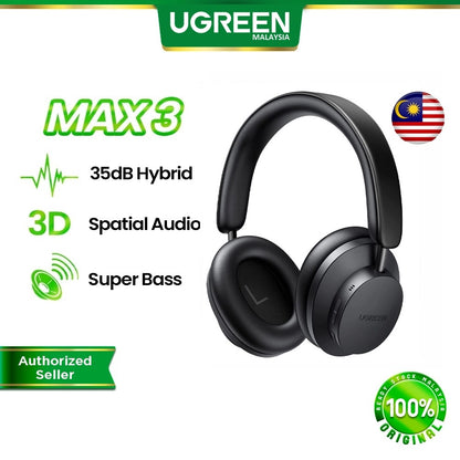 UGREEN HiTune Max3 Wireless Headphone Hybrid Active Noise Cancelling Headphone Over-Ear Headphone