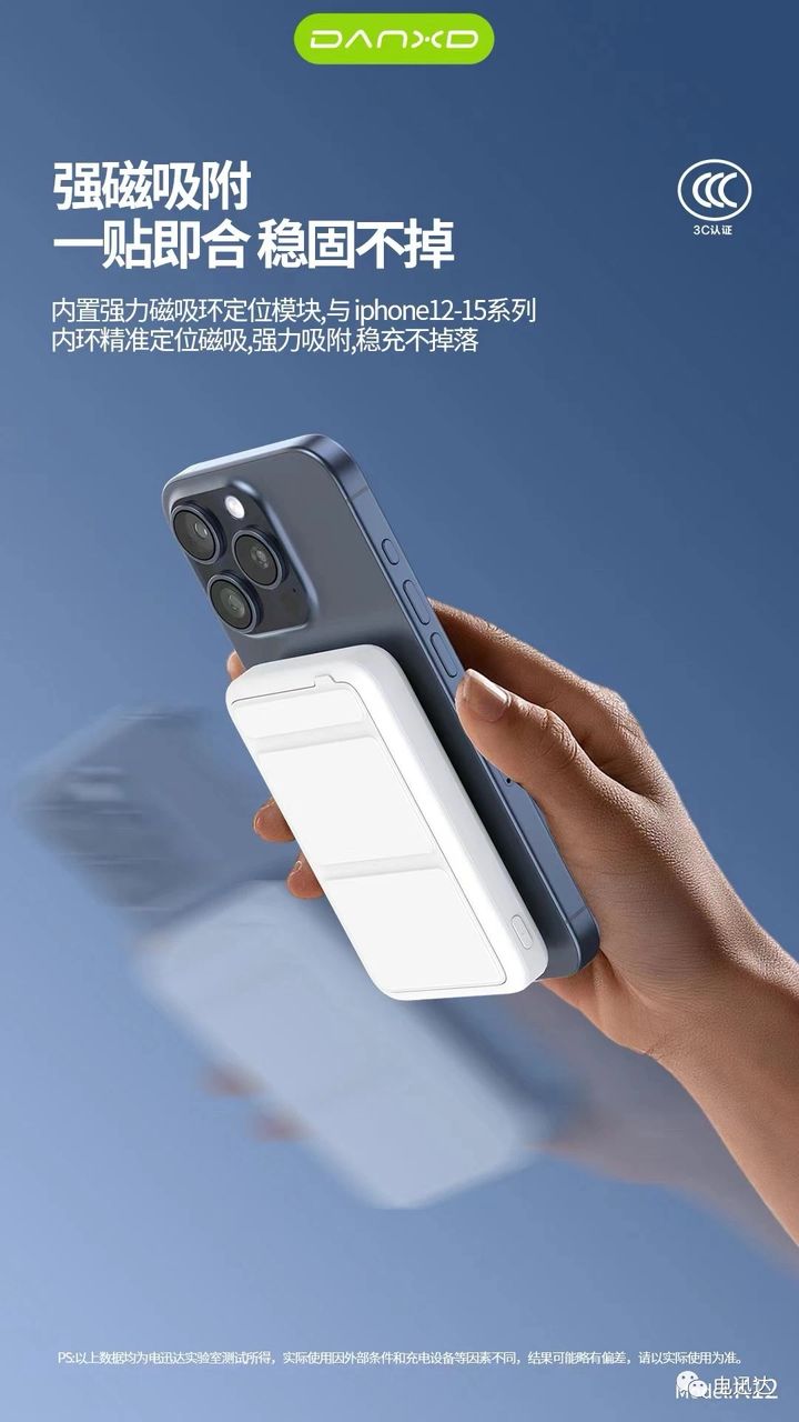 (Danxd) Magnetic Wireless Fast Charge Mobile Power Bank 10000 mAh