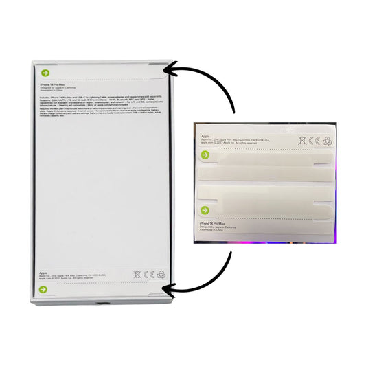 Seal Box Sticker For iPhone - For iPhone Box - Model : 13 - 14 Pro Max