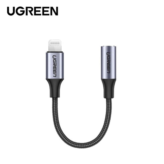 UGREEN Lightning M/F Round Cable Aluminum Shell with Braided 10cm
