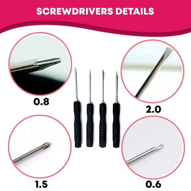 Opening Tools Disassemble Kit - For iPhone Repair Screwdriver Sets - Scv Global