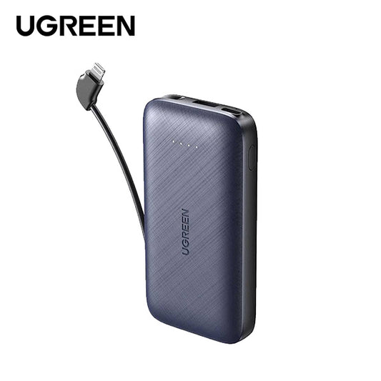 UGREEN 10000mAh PD 20W Power Bank with Lightning Cable