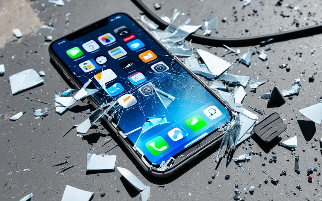 Illustration of Cracked Iphone Screen Repair Cost
