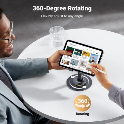 UGREEN Stand Desk Swivel 360° Rotating Phone Holder Height Adjustable Foldable Portable Travel Mount