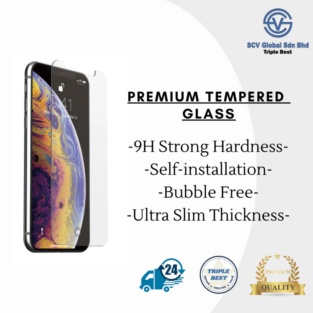 (Only For Add On) 9H Premium Tempered Glass - Bundle with Pre-owned iPhone