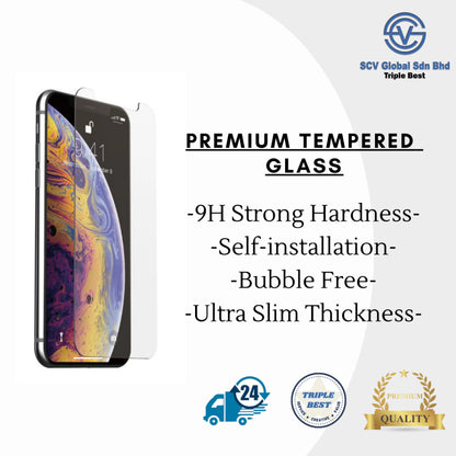 Kaca Tempered Jernih Premium 9H - Untuk iPhone