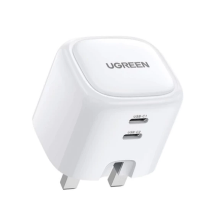Pengecas Dinding Pantas UGREEN GaN 100W 2C UK Hitam 