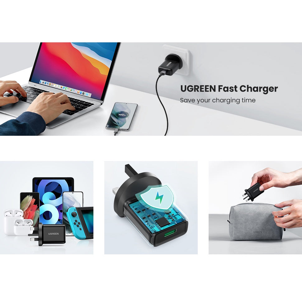 UGREEN 18W USB-A QC3.0 Fast Charger