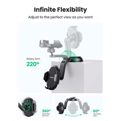 (For Add On) UGREEN Waterfall-Shaped Suction Cup Phone Mount